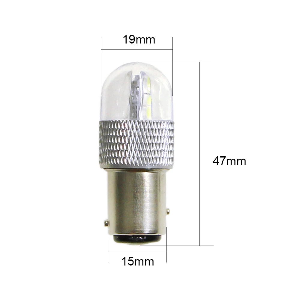 KEIN 2 шт. BAY15D 1157 Светодиодная стробоскопическая вспышка P21/5W 6smd 3030 Неполярные
