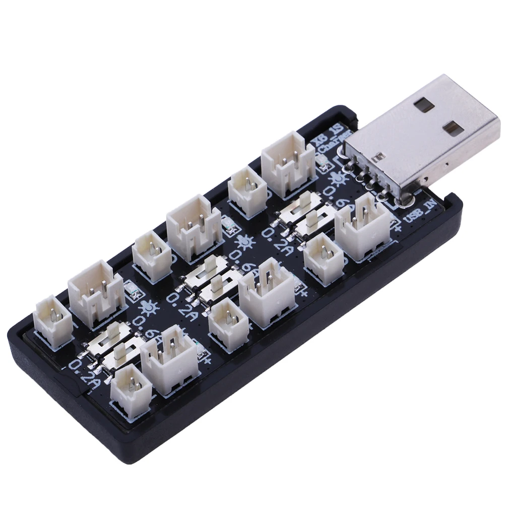 Chargeur USB LiPo 1S 6CH 3.7V/4.2V Micro JST 1.25 JST-PH 2.0