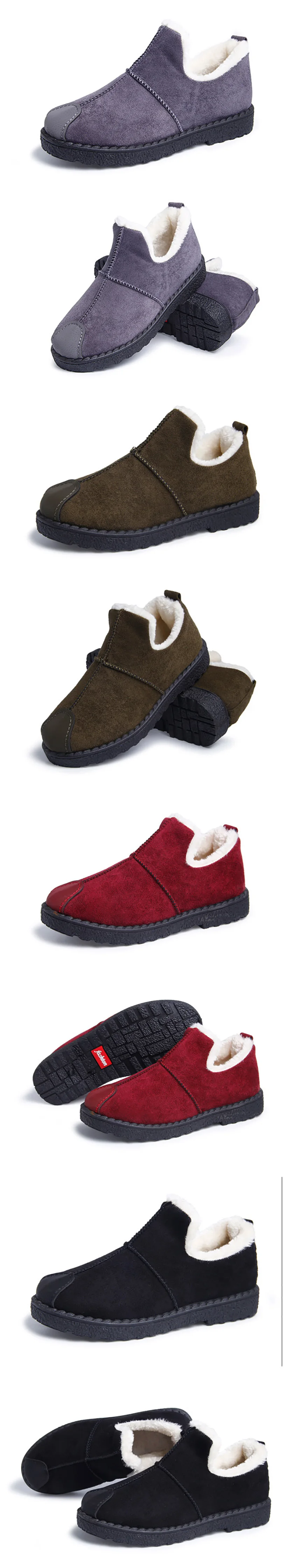 Casuais Estudante Sapatos de Inverno Quente Mulheres