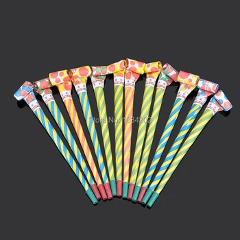 

Wholesale 5000pcs Blowout Kids Birthday Party Supplies Dots Whistle Colorful Blowing Dragon Blowout Christmas decoration #FX46