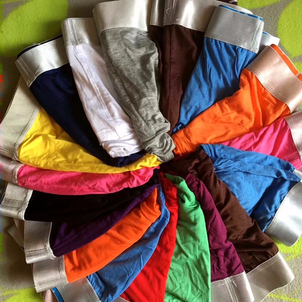 

10pcs/Lot Breathable Model Solid Men's Boxer Four Corner Underwear Wholesale New Underwear Men Cotton Mens Bodysuit Underpants
