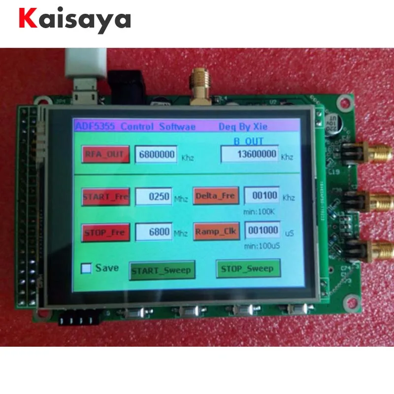 ADF5355 модуль сенсорный цветной экран ЖК-дисплей развертки RF источник сигнала VCO микроволновая частота синтезатор PLL G3-001