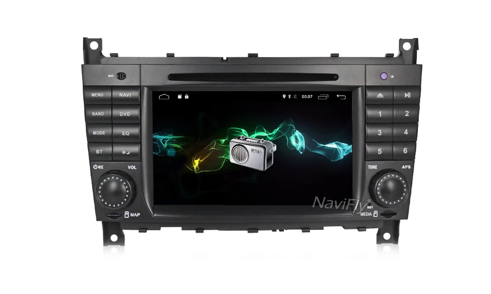 Excellent Navifly 7" 2din Android 7.1 Car GPS dvd player for Mercedes/Benz W203 W209 C-Class C180 C200 CLK200 2G RAM canbus WIFI 14