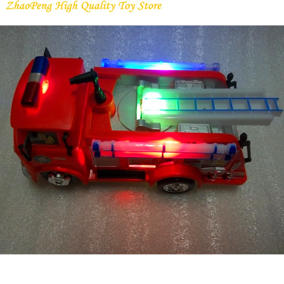 Ceny Strażak SAM zabawkowa ciężarówka wóz strażacki samochód z muzyką + LED zabawki dla chłopca edukacyjne zabawki elektryczne kolor box