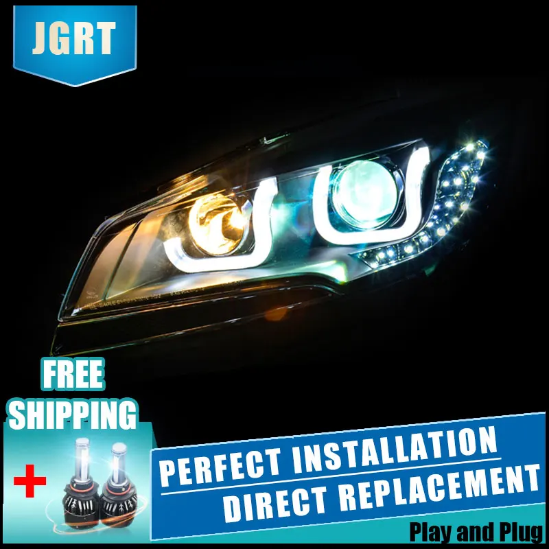 2PCS LED Headlights For Ford Kuga 2013 2016 Car Led Lights Double Xenon