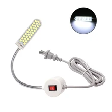 Máquina de costura led, lâmpada ac220v 110v base de montagem magnética pescoço de cisne luzes de trabalho para todas as máquina de costura, dropshipping