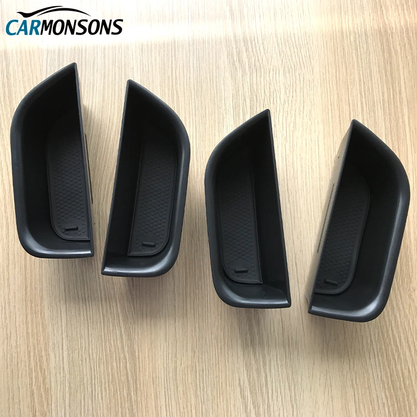 

For Audi A7 RS7 Car Door Handle Armrest Storage Box Container Holder Tray Car Organizer Accessories Car Styling