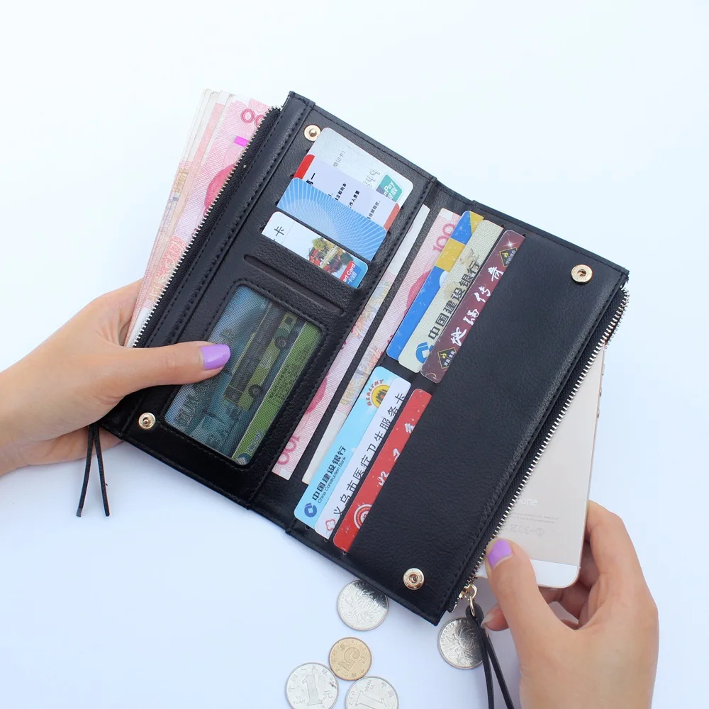 Ladies Purse wallets Credit Money Card Holder For Cards Clip Simple