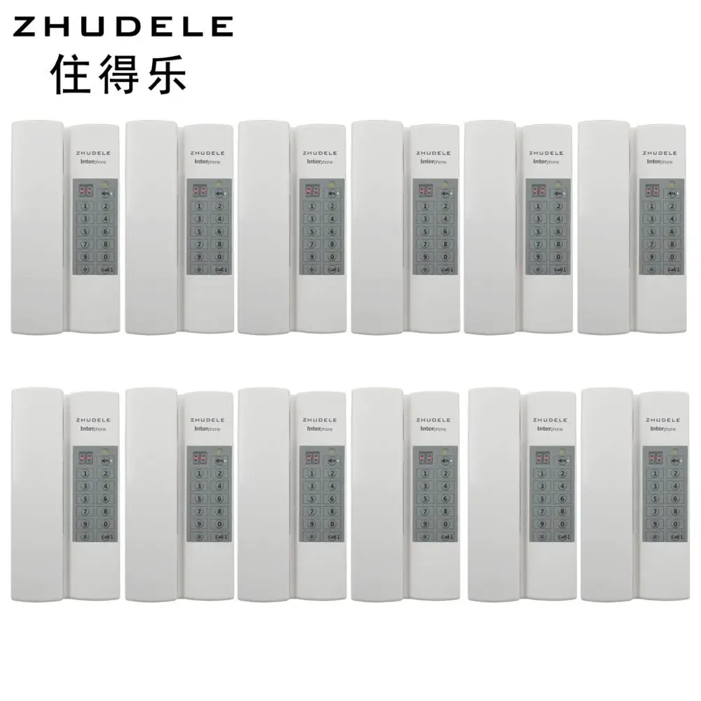 

ZHUDELE Multi-functions Safe&Comfortable warehouse Interphone ,12-way audio intercom system,Public intercom ,Confidentiality