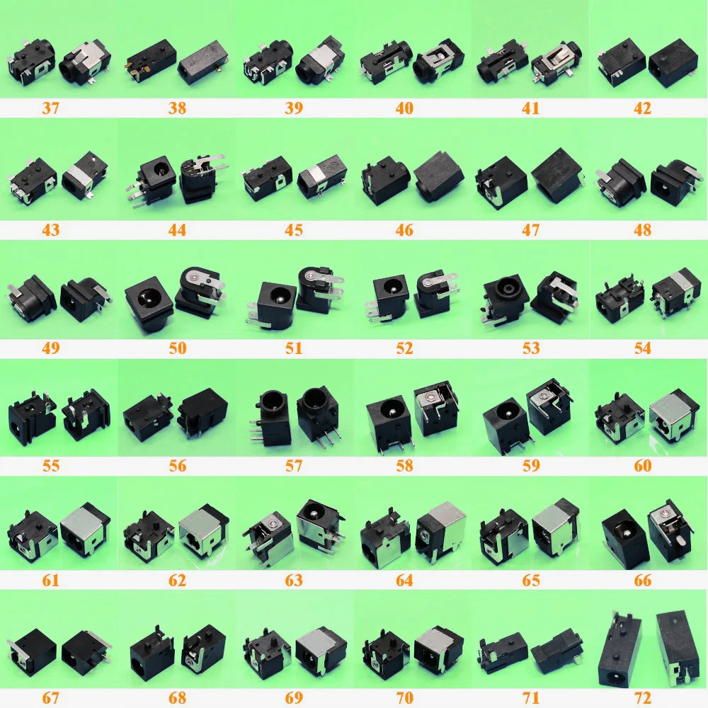 Sell At A Loss 72models 1-10pcs Wholesale Tablet PC Notebook Laptop DC Power Jack Connector for Samsung/Asus/Acer/HP/SONY/Lenovo