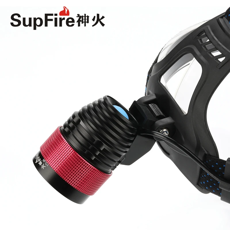 Supfire HL01 CREE XML T6 800 лм налобный фонарь Водонепроницаемая фара AA/14500 батарея для