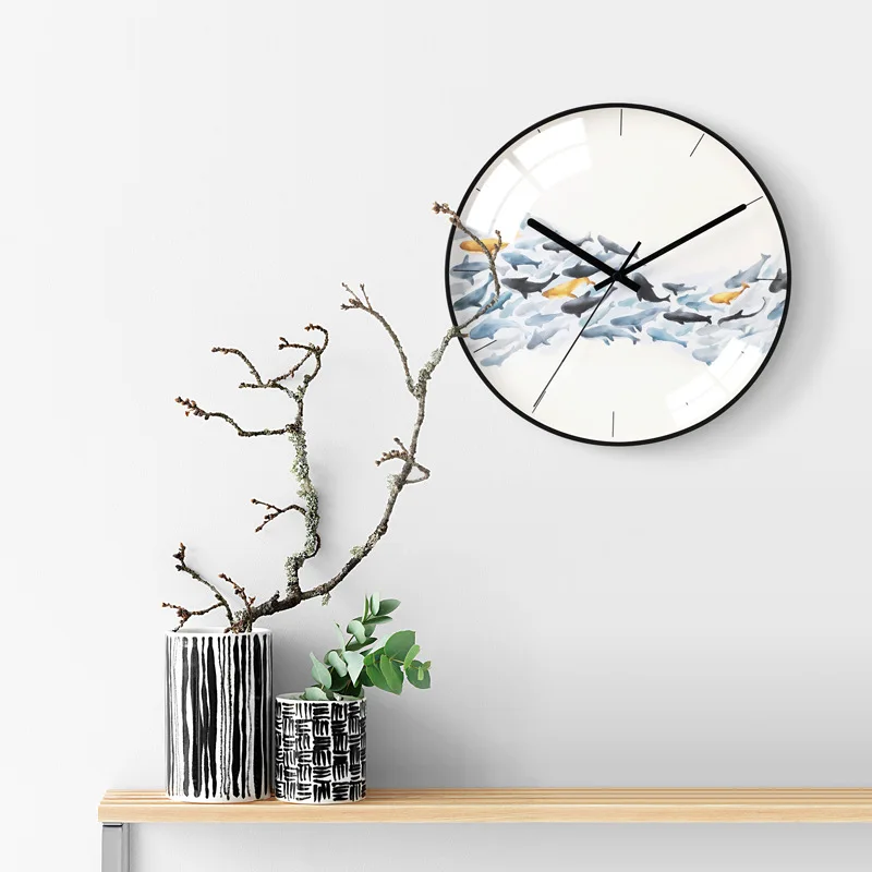 

Nordic Simple Personality Creative Wall Clock Modern Home Clock Study Ultra Quiet Clock Fashion Decorative Quartz Clock Hot Sale