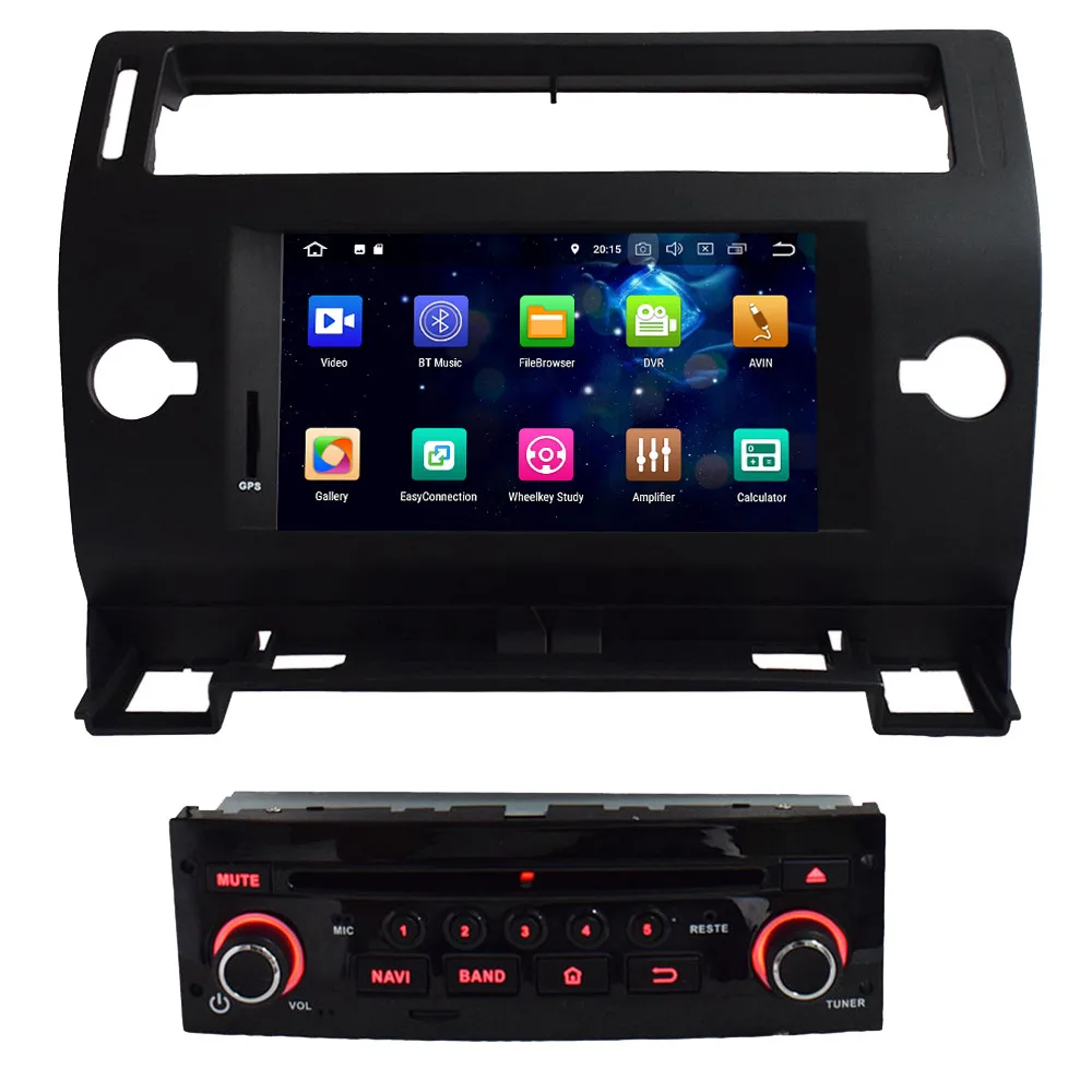 Flash Deal KLYDE 7" 4GB RAM 32GB ROM Octa Core PX5 Android 8.0 7.1 BT Car DVD Multimedia Player GPS For Citroen C4 Quatre Triumph 2004-2012 1