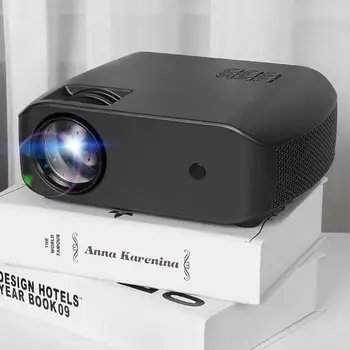 

Home Theater Projectors Mini Projector With Cover And 4.0 inch single LCD Support Audio Out/HDMI Port/VGA/PC-RGB