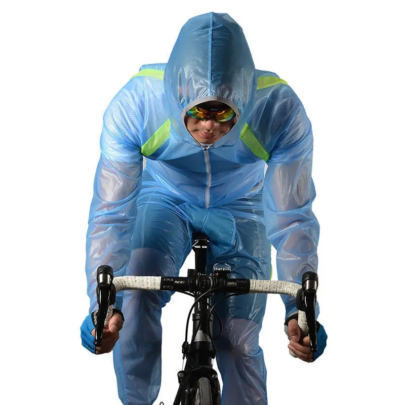 ROCKBROS MTB Cycling Jersey Pants Kit MultiFunction Jacket Waterproof Windproof TPU Raincoat Bike Bicycle Clothes 3