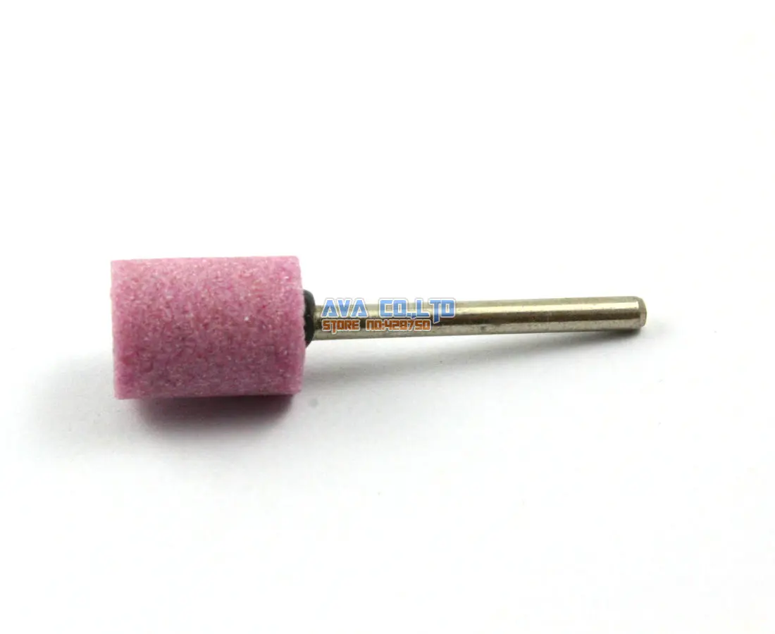 20 Pieces 12x16mm Mounted Point Pink Aluminum Oxide Abrasive Grinding Stone Bit 3mm Shankin