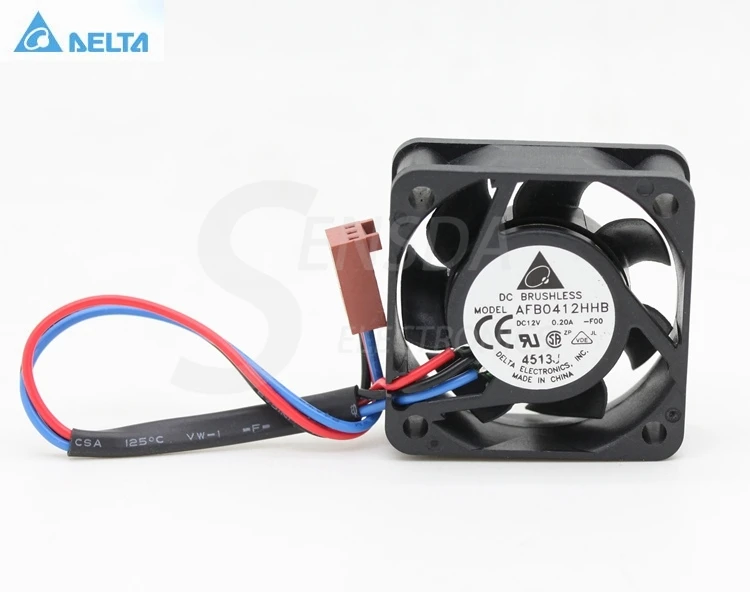 Оптовая продажа Для delta AFB0412HHB 4 см DC 12V 0.20A 3-контактный компьютерный корпус