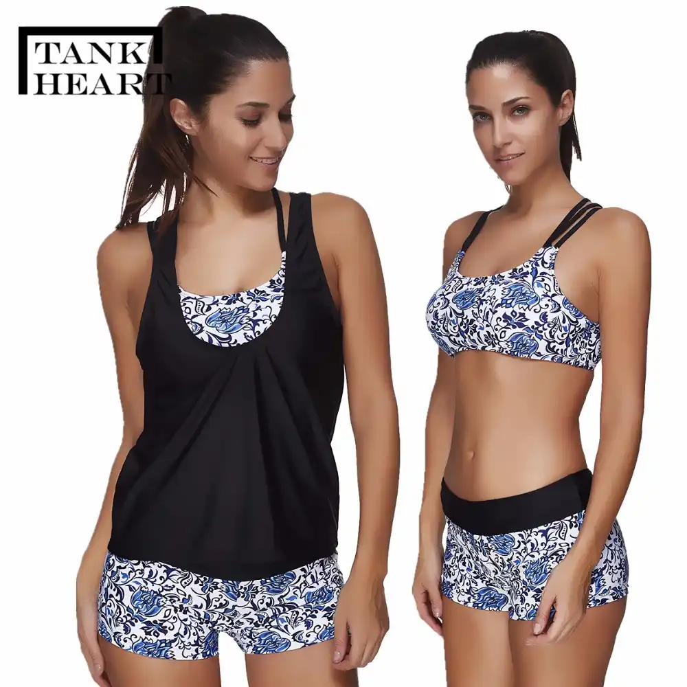 3 piece tankini swimsuit
