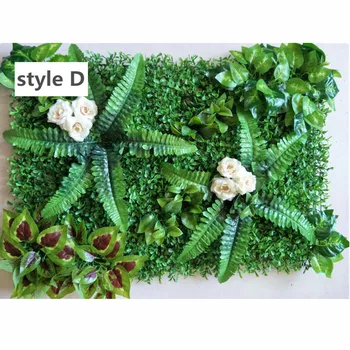 

Flone Simulation Green Lawn Artificial Green Plant Wall Wedding Hotel Background Wall Decor Shop Window Store Party Decor