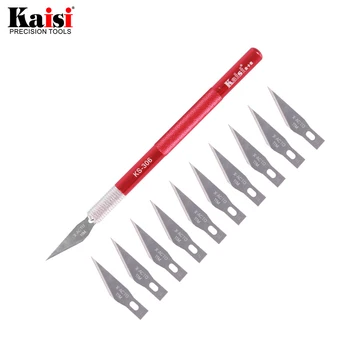 10 Blades Craft Artwork Cutting Knife DIY carving knife wood carving knife craft blades Stainless steel clay sculpture knife 1