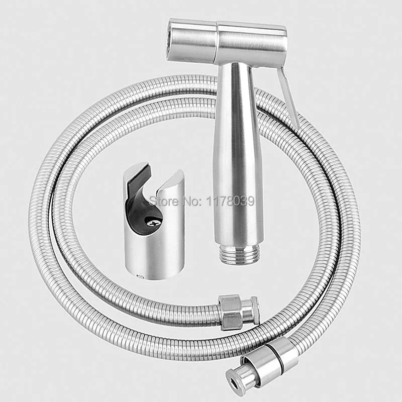 304 stainless steel toilet spray gun sets,Hand held cleaning bidet shower head,wall mounted