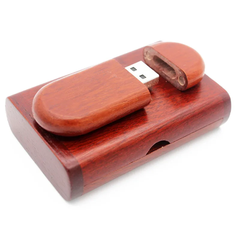 JASTER(10 шт. выше бесплатный логотип) Деревянный usb+ коробка флэш-накопитель 4 ГБ 16 ГБ 32 ГБ 64 ГБ usb-носитель палка логотип клиента свадьба gif - Цвет: Redwood with box