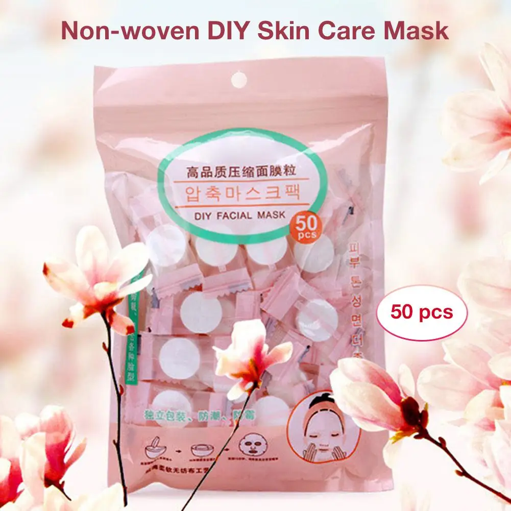 

50PCS Compressed Mask Disposable Mask Non-woven DIY Skin Care Mask