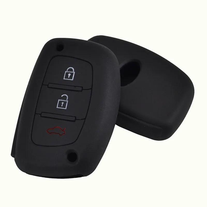 Силиконовый чехол для ключа с 3 кнопками Hyundai Ix35 i10 i25 i30 i40 Creta Elantra Sonata Verna|hyundai ix35 key