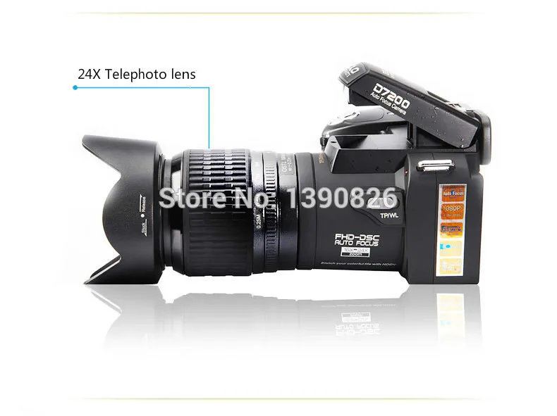 Protax D7100 13MP CMOS 3,0 дюймов TFT ЖК-дисплей Экран цифровой Камера 24X Оптический зум цифровой Камера s с светодио дный налобный фонарь