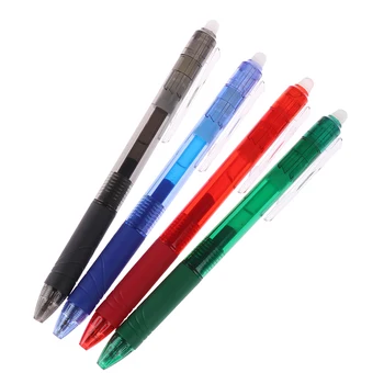 

1pc 0.5mm Gel Pen Erasable Pen Press Ballpoint Pen 4Colors For School Office Stationery
