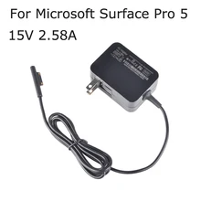 15V 2.58A For Microsoft Windows Surface Pro 5 Tablet Battery Charger US Plug Laptop Power Adapter