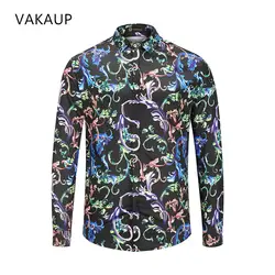 Мужская гавайская рубашка одежда мужская рубашка одежда новая 2018 Camisa Masculina Chemise Homme Повседневная приталенная Мужская рубашка мужская