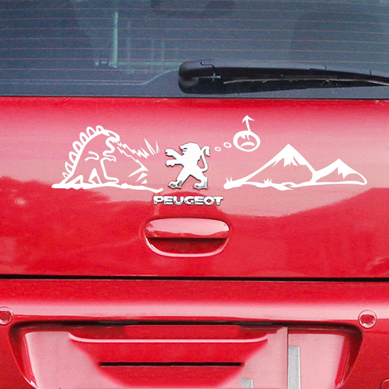 

Funny cartoon logo decor stickers for PEUGEOT,reflective car decals on tail ,personality car styling vinyl glue sticker