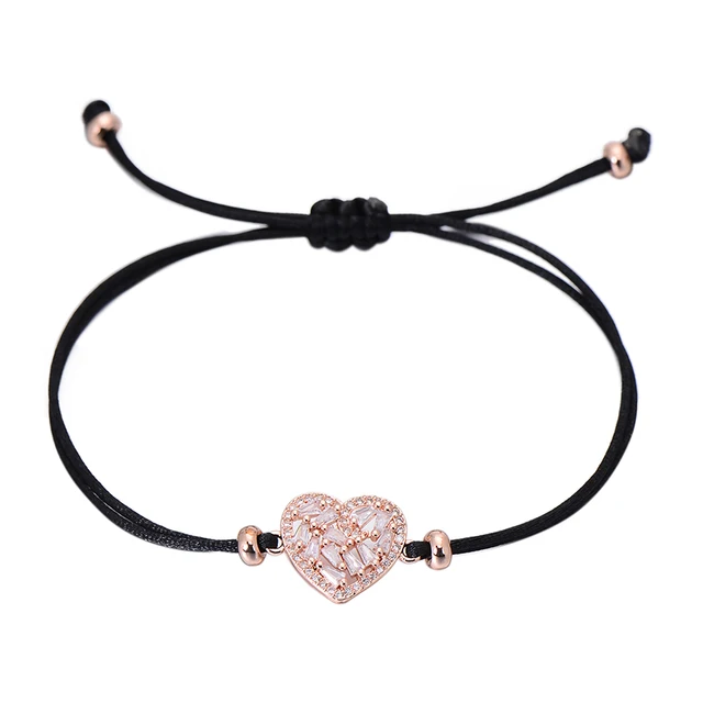 HEART STRINGS ADJUSTABLE BRACELET B195-in Strand Bracelets from Jewelry ...