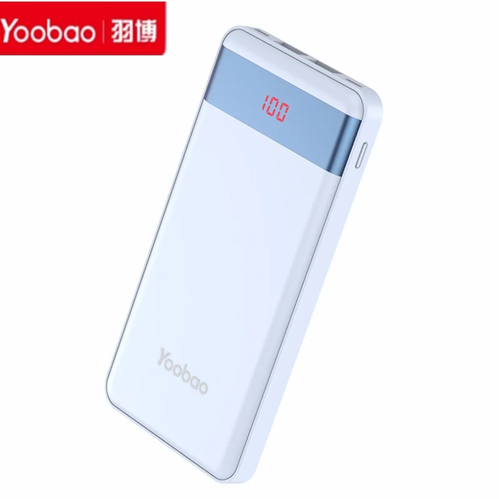 imágenes para Yoobao 10000mAh-P10000L LCD Power bank Batería de Reserva Externa Portable Dual USB Powerbank Cargador Rápido Para el Teléfono Inteligente iphone imágenes para Yoobao 10000mAh-P10000L LCD Power bank Batería de Reserva Externa Portable Dual USB Powerbank Cargador Rápido Para el Teléfono Inteligente iphone