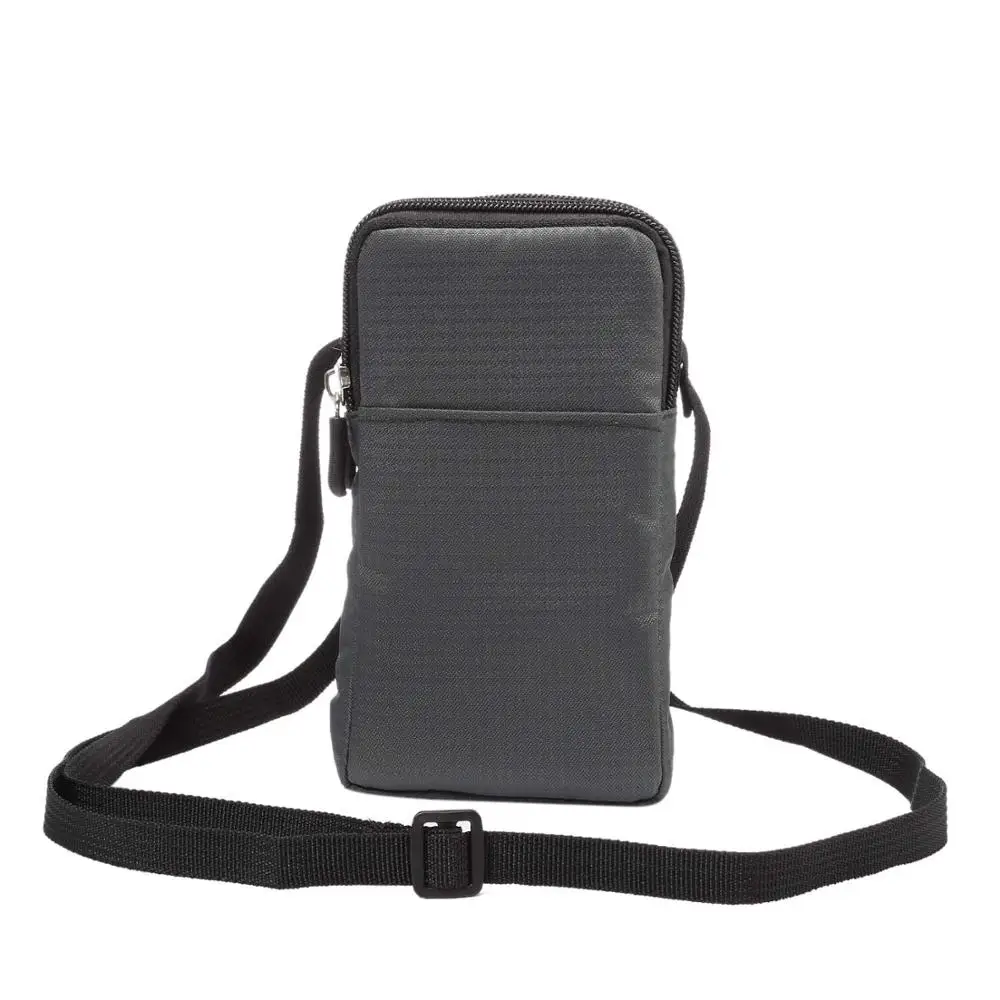 Чехол для Телефона iPhone X XS Max XR 11 Pro 5s SE 6 6S 7 8 Plus поясная сумка с ремнем на шею сумка для скалолазания Портативная сумка на плечо Чехол - Цвет: Dark gray