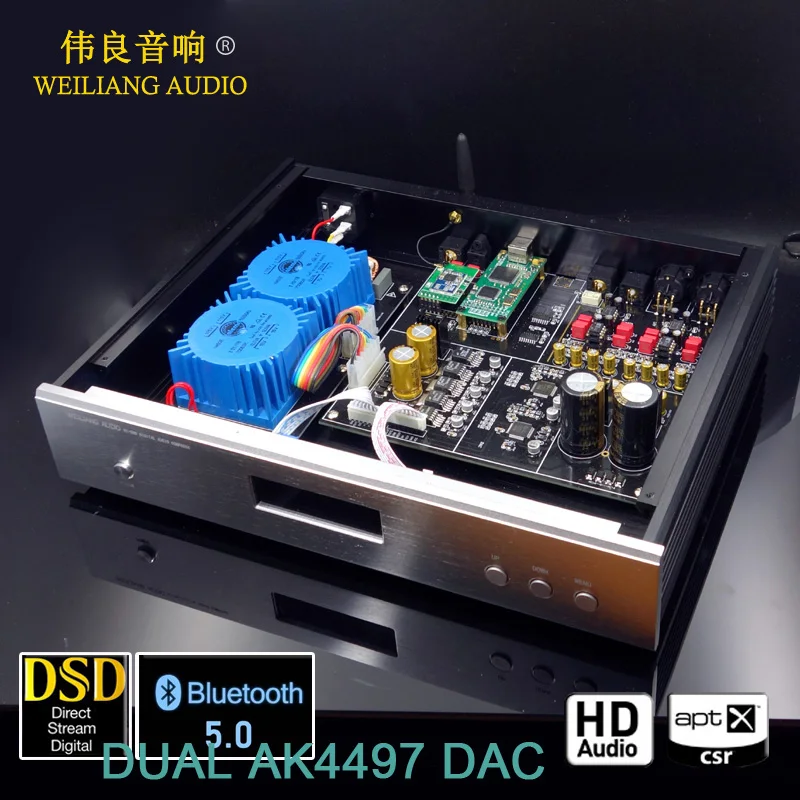2019 HiFi двойной AK4497 XMOS XU208 Bluetooth 5 0 DAC декодер поддержка DSD256/PCM384K|Цифро-аналоговые