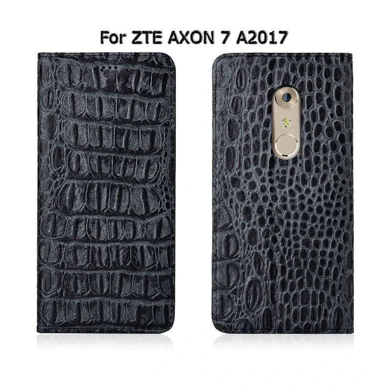 Чехол из натуральной кожи с 3D рисунком крокодила для zte AXON 7 7S 9 10 Pro Mini Max A2017 чехол-подставка на магните для мобильного телефона SN01