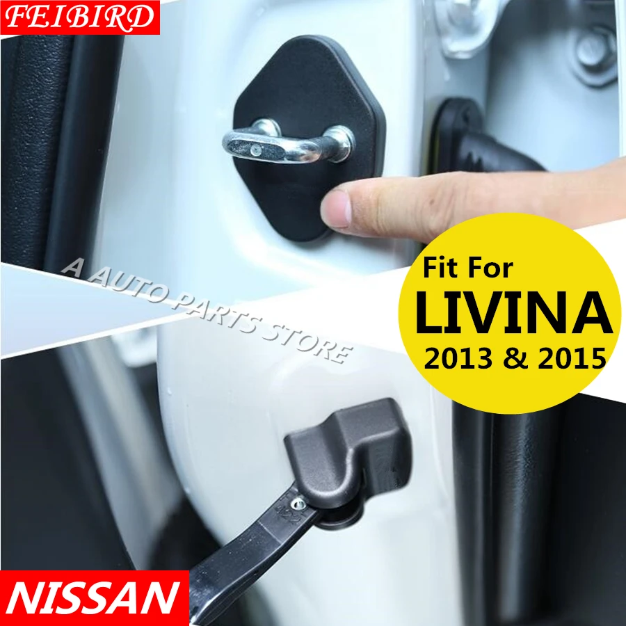 Car Door Lock Decoration Cover Door Check Arm Protection Cover For