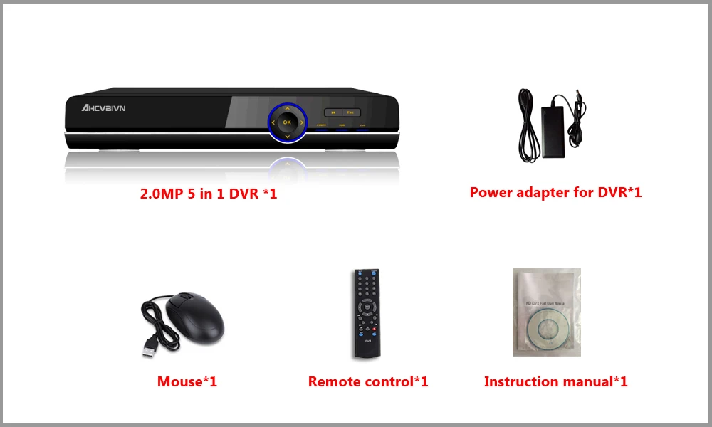 16CH 5 in1 AHD DVR support CVBS TVI AHD Analog IP Cameras HD P2P Cloud H.264 VGA HDMI video recorder RS485 Audio 4CH Alarm input