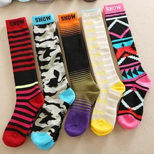 Зимние теплые женские и мужские термальные Лыжные носки толстые хлопковые спортивные для катания на сноуборде, велоспорта лыжные футбольные носки термо носки гетры