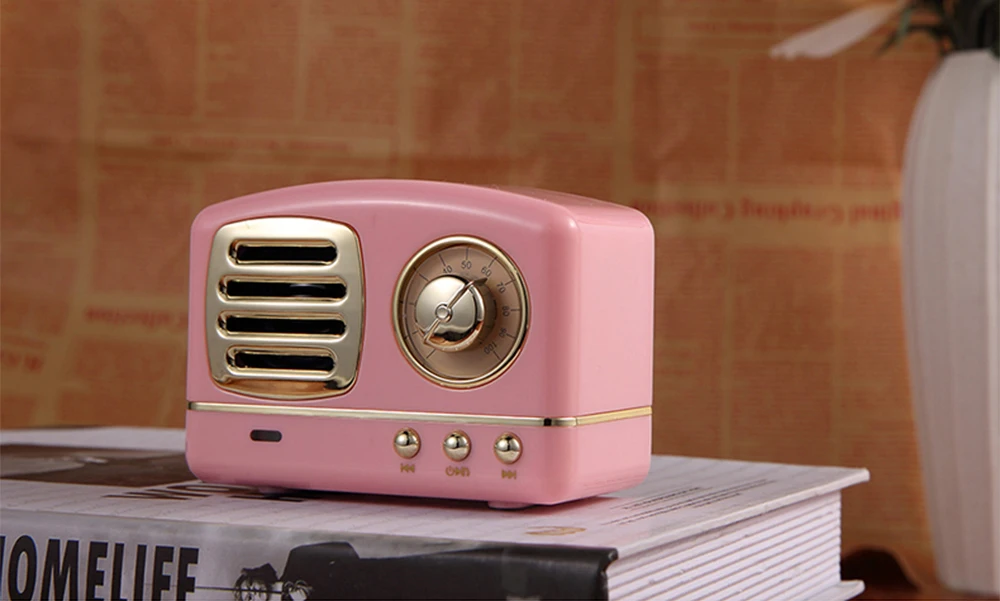 HM11 Retro Bluetooth Speaker Vintage Wireless Stereo Speaker Mini Outdoor Altavoz With Mic AUX Portable Handsfree Car Mp3 Player (12)