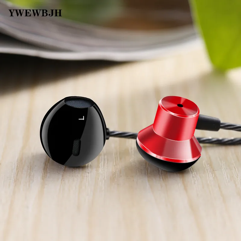 

YWEWBJH Metal Stereo Earphone Noise Isolating In-ear Music Earbuds with Microphone for Mobile Phone MP3 MP4 F12