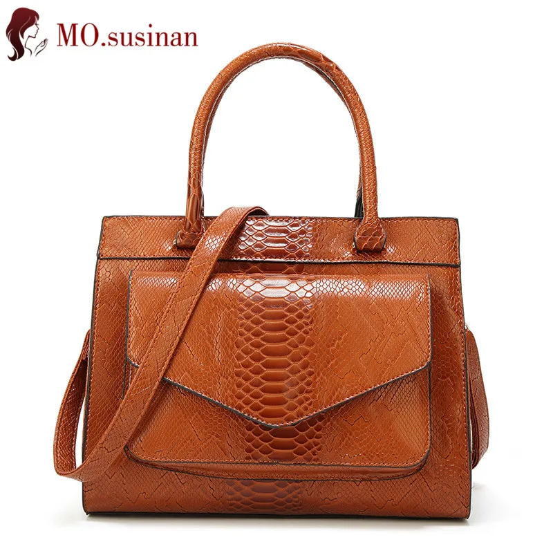 

Handbag Snake Leather Shoulder Bags for Women 2019 Fashion Ladies tote Messenger Bag Luxury Female Cross body Bags bolso mujer