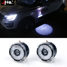 JHO 2x Door Ghost Shadow LED Logo Projector For Ford Explorer 2012 2018 Focus Mondeo Puddle