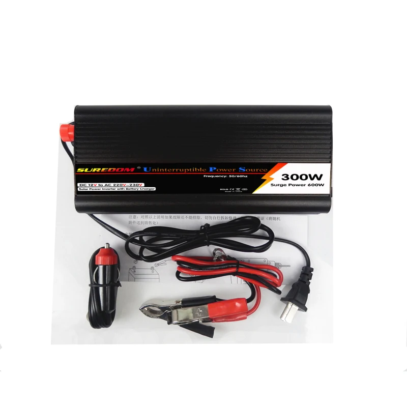 

DC12V to AC 220V 300W Inverter +UPS Function With Battery Charger UPS Inverter