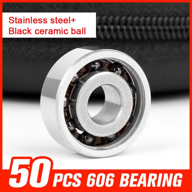 50pcs 606 Bearing Ceramic Beads Stainless Steel Bearings Miniature Ball