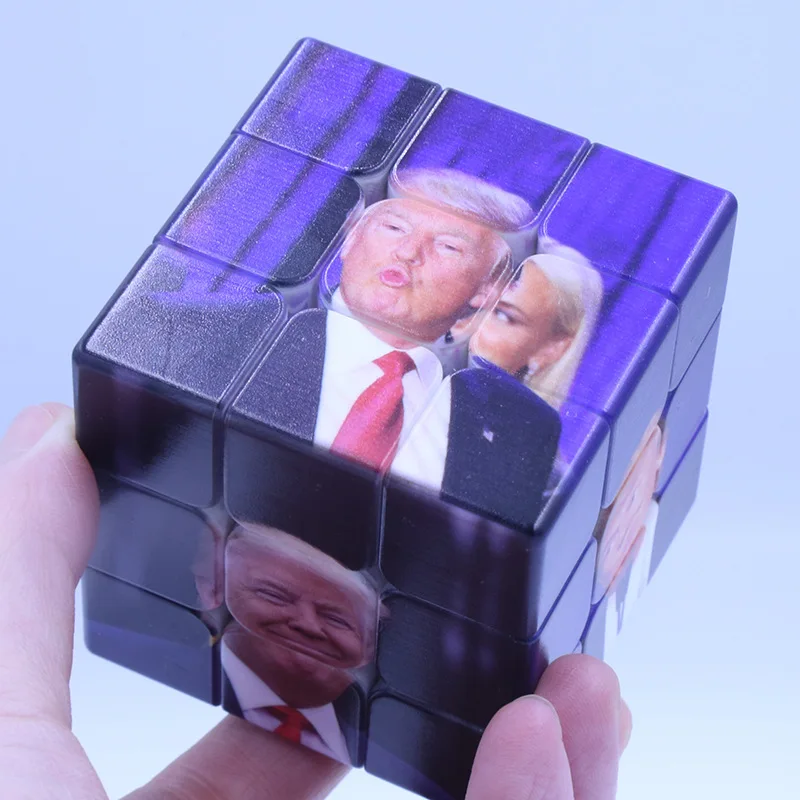 Professional Cube 5 6*5 6 см скорость для Magic Puzzle Трамп принт стикеры детей взрослых
