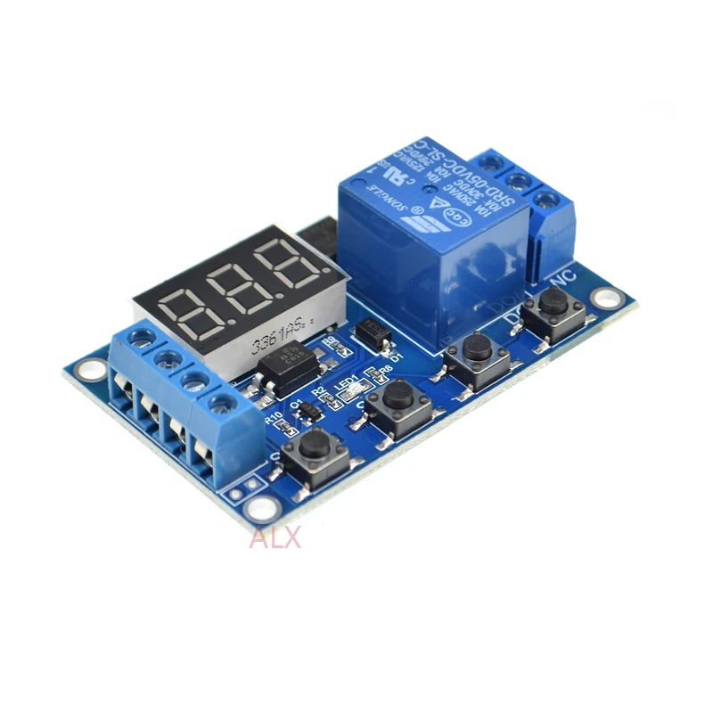 С источником питания от постоянного тока, 6 V-30 V 1 канал 5v светодиодный дисплейный модуль автоматизации таймер задержки цикла реле Управление на переключатель включения/выключения выдержкой времени цикла 999 минут