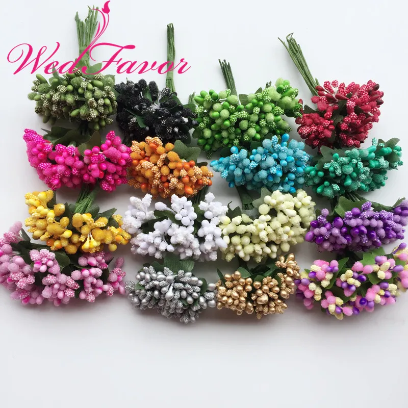 144pcs Decorative Artificial Pip Berry Picks Fruit  Flower 